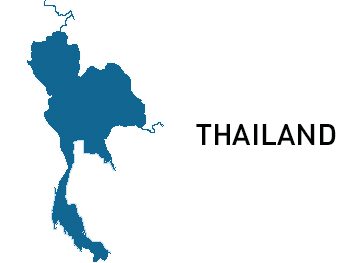 Outline of country of Thailand